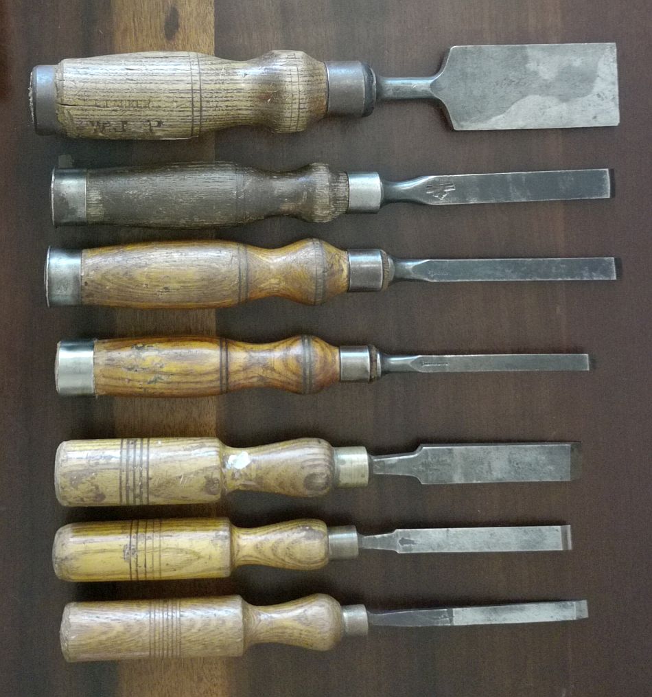 Tools - Collection of Wood Carving Chisels - Marples Son 
