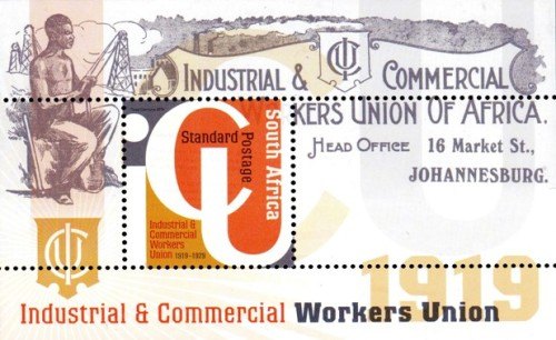 Republic of South Africa - South Africa - 2019 Industrial and Commercial Workers Union MS MNH ...