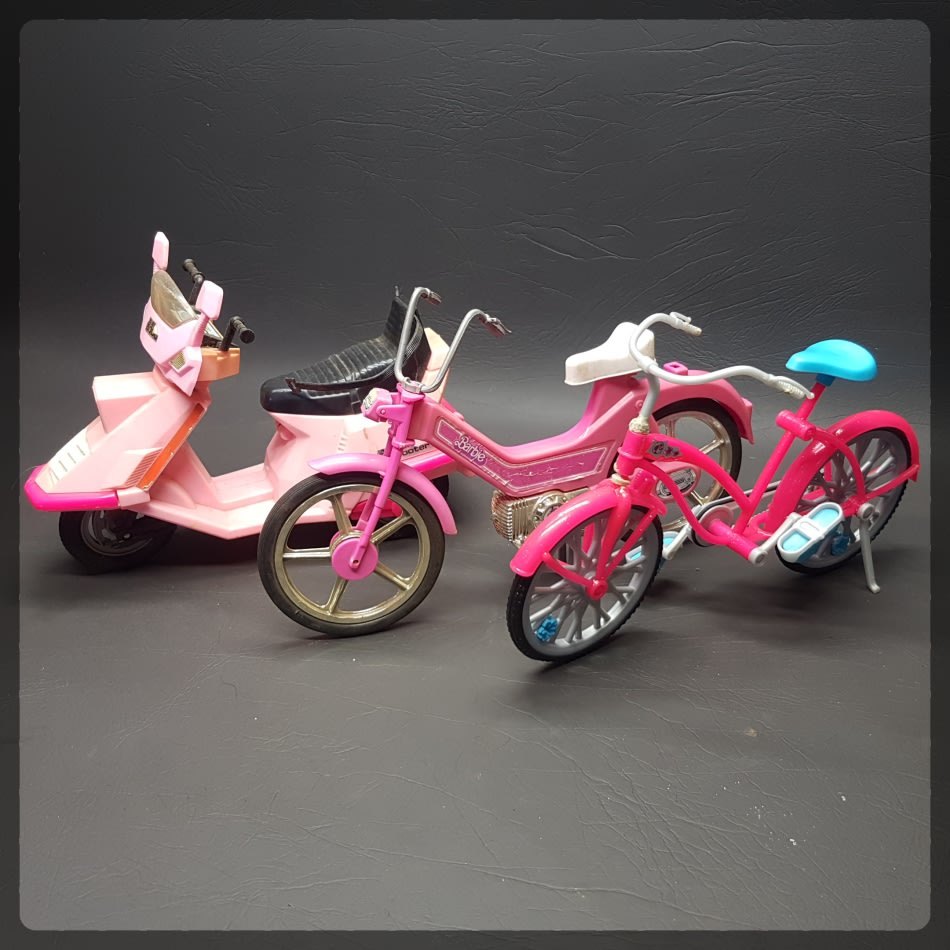 Accessories RARE!!!! Vintage Barbie Scooter and Bicycle Collection