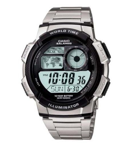how to set time in casio illuminator watch