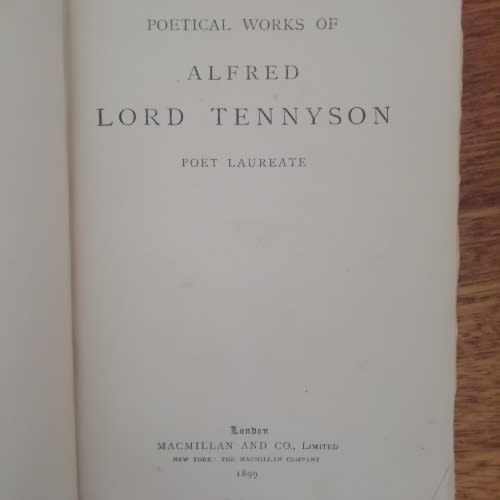Antiquarian Books - Poetical Works Of Alfred Lord Tennyson For Sale In 