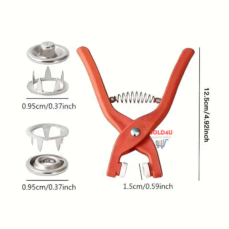 Tool Boxes & Sets - 50Piece SET Snap Button Kit Metal Sewing Rings ...