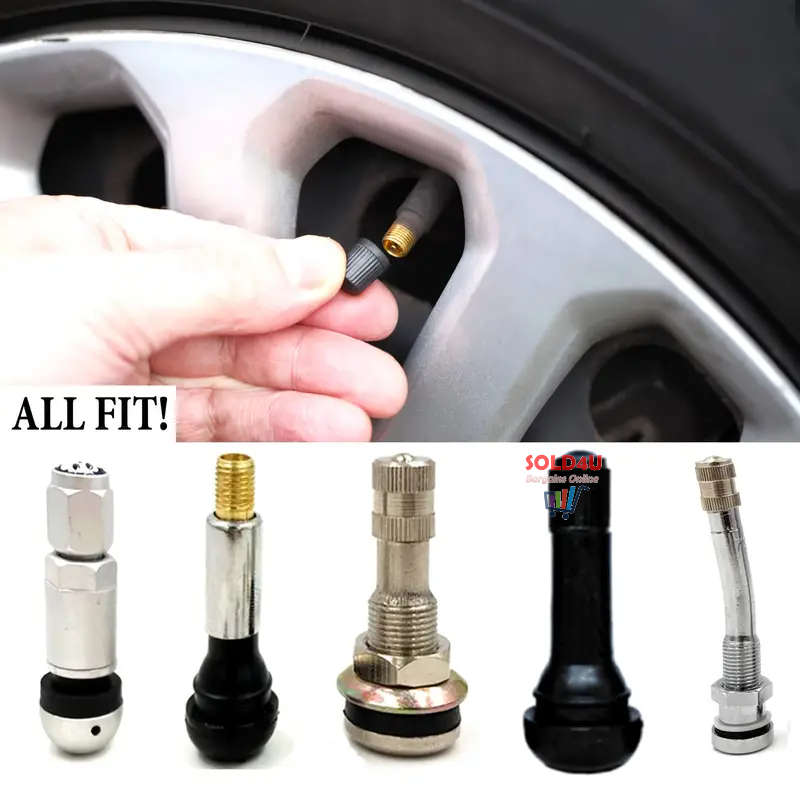 Tyres 20pcs Tire Stem Valve Caps All Black, Universal Stem Covers For