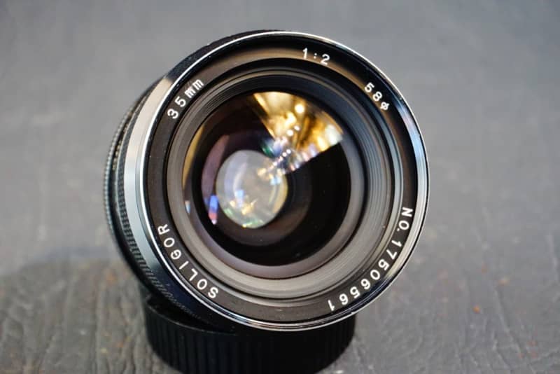 **Fast Wide** Soligor 35mm F2 Lens in Olympus OM Mount  **Great Condition**