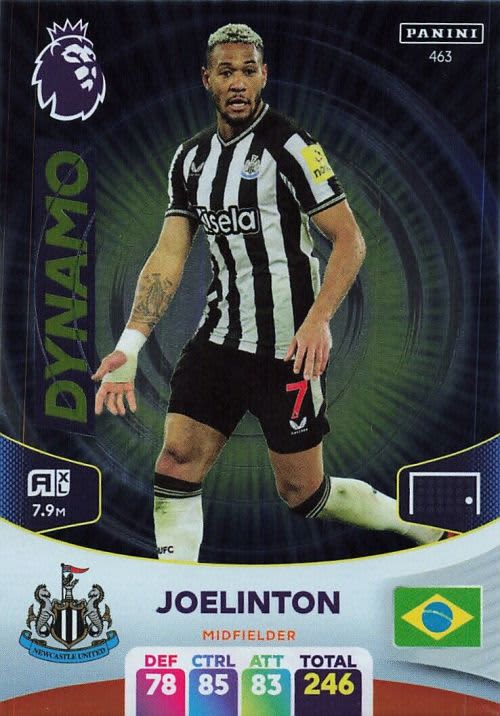 JOELINTON - PANINI English Premier League 2023/24 -FOIL `DYNAMO` TRADING CARD 463