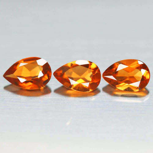 1.12Ct. Spessartine Garnet Pear Golden Orange Dazzling Untreated Natural