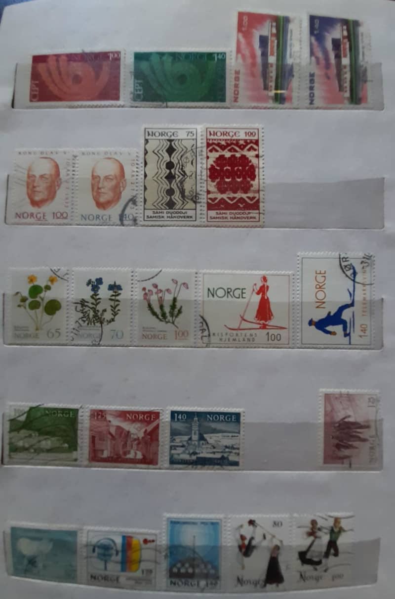 Stamps of Norway, Perfect Start-up Collection, Over 300 Stamps, 1893 - 1979, Album Included