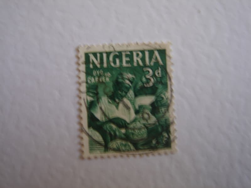 1961 Nigeria - Oyo Carver 3 d used, stamped