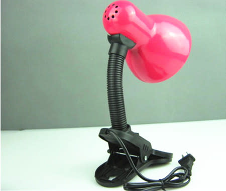 DESK LAMP HOLDER WITH CLIP-ON FLEXIBLE GOOSENECK & LED BULB. Collections allowed