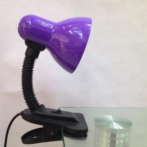 DESK LAMP HOLDER WITH CLIP-ON FLEXIBLE GOOSENECK & LED BULB. Collections allowed