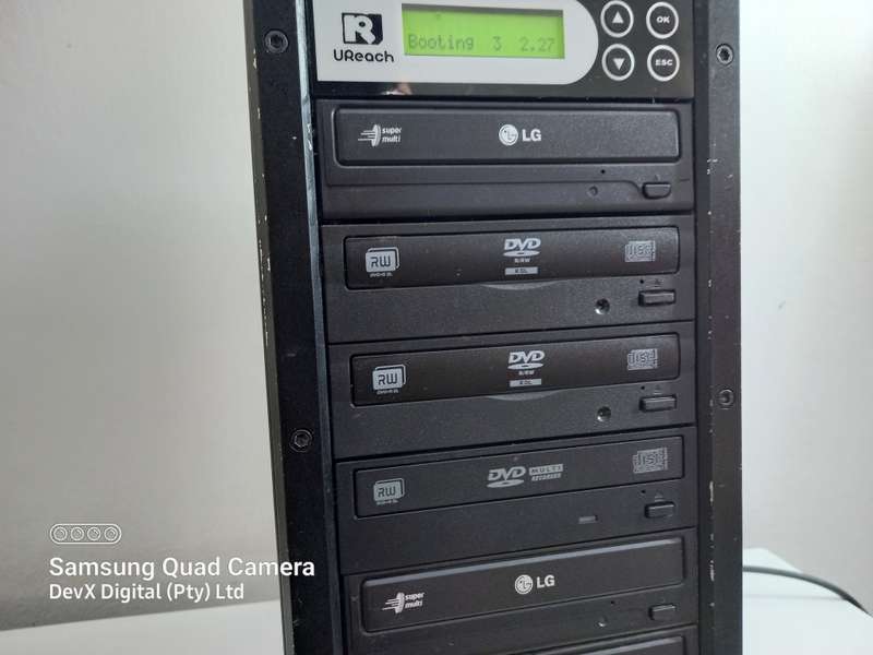 DVD Drives & Writers Retail R10,000.00 8 Bay UReach DVD/CD Duplicator High Volume