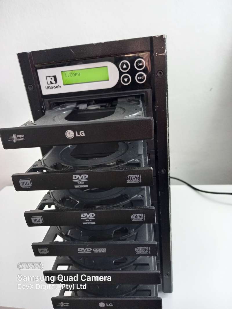 DVD Drives & Writers Retail R10,000.00 8 Bay UReach DVD/CD Duplicator High Volume
