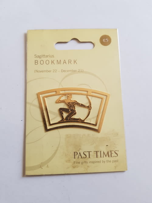 Sagittarius Bookmark, Gold Plated Brass, England