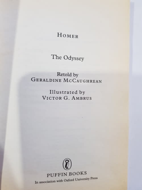 Homer, The Odyssey retold by Geraldine McCaughrean