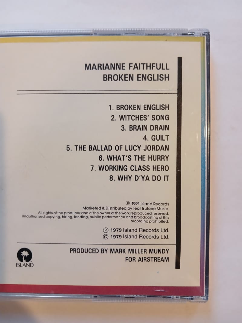 Marianne Faithfull, Broken English CD