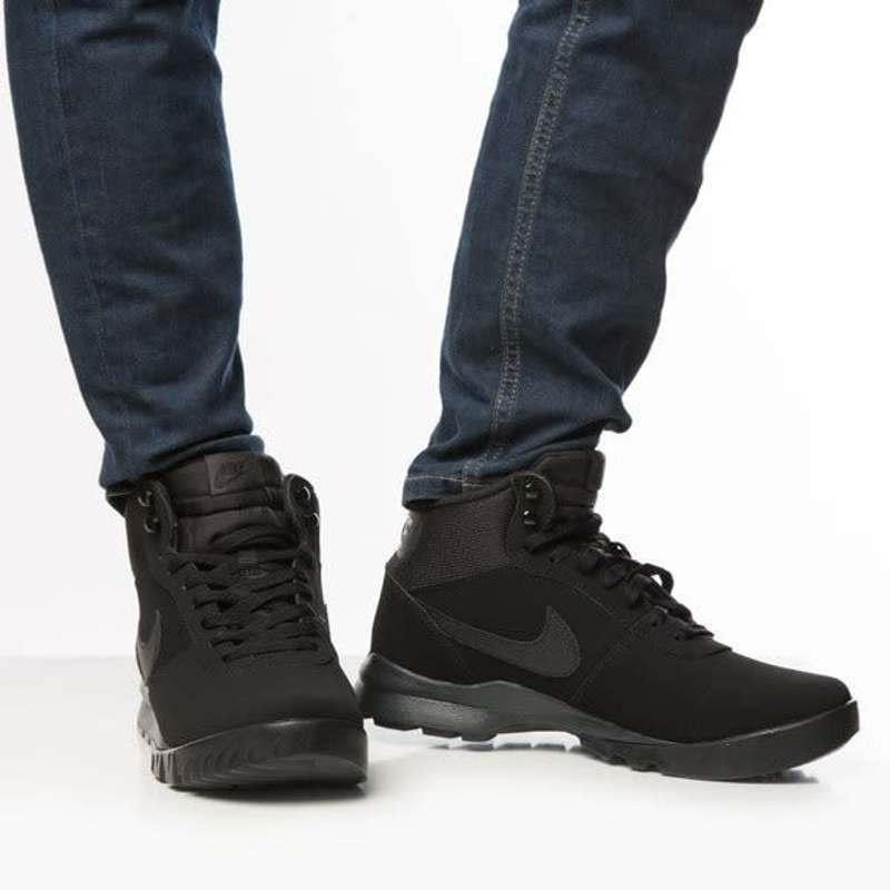 hoodland suede nike black