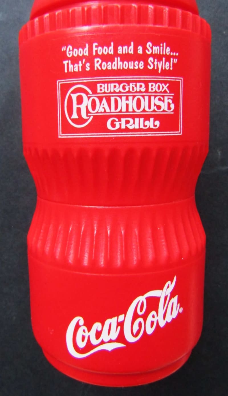 Old Burger Box Roadhouse Coca Cola Bottle