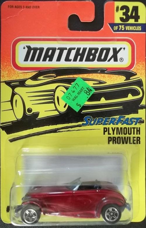 MATCHBOX #34 PLYMOUTH PROWLER ! MINT + Never Opened ! EXCELLENT !