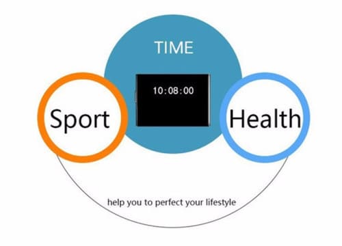 Bluetooth Smart Bracelet Sport Watch Step Calorie Fitness Tracker Pedometer