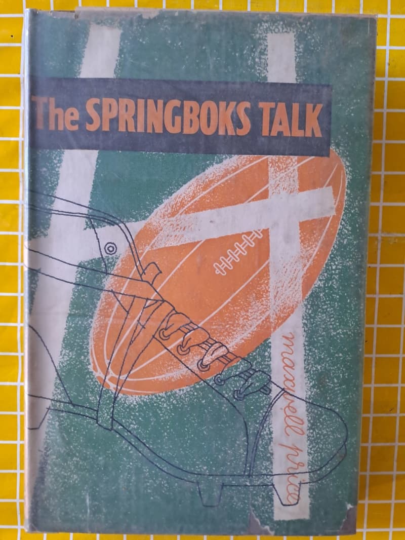 Rugby book - The Springboks Talk by Max Price h/c d/w