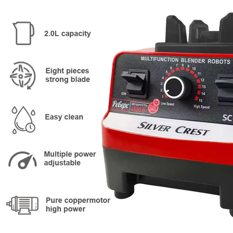 Juicers 4500W Professional Blender High Power Kitchen Food Juicer