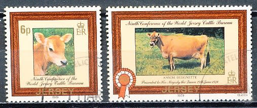 JERSEY   - 1979    World Jersey Cattle Bureau  FULL SET    -  FINE  CTO USED