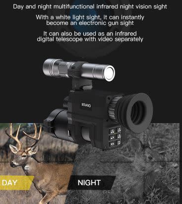 Wifi Digital Night Vision Rifle Scope Binoculars With 4x Digital Zoom, IP54