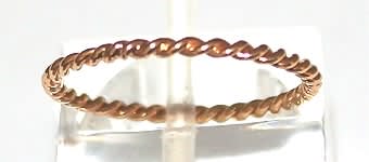 Rope BAND / SPACER: 19.2k / 19.2ct Portuguese rose gold, size K-. Ready for you. Last one!
