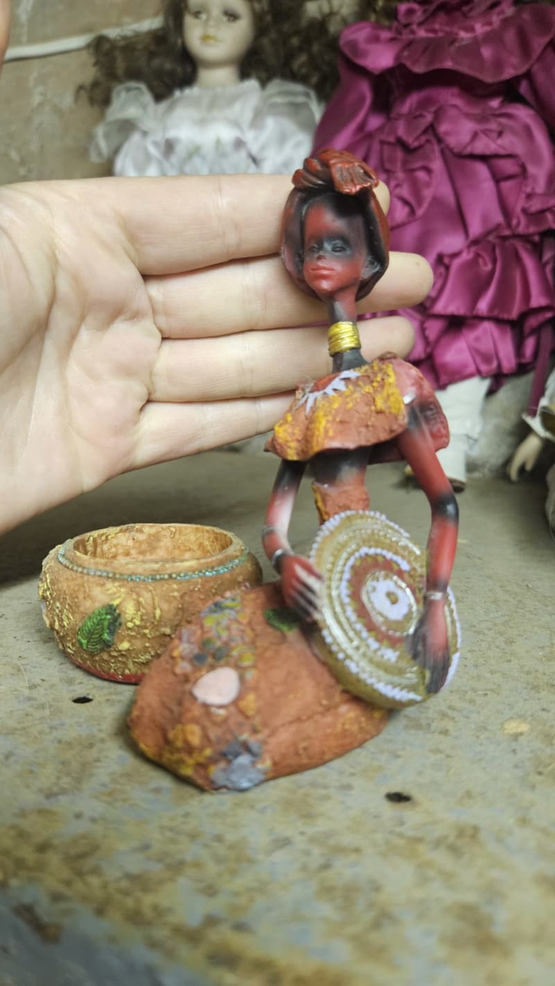 Beautiful Ethnic resin candle holder