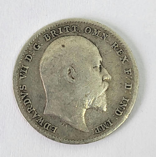 1904 silver Edward 7 three pence