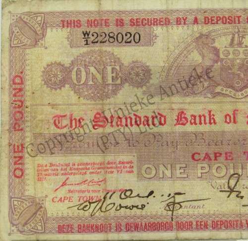 Pre-Reserve Bank - Pre Reservebank Cape Uniform Bank - Standard Bank ...