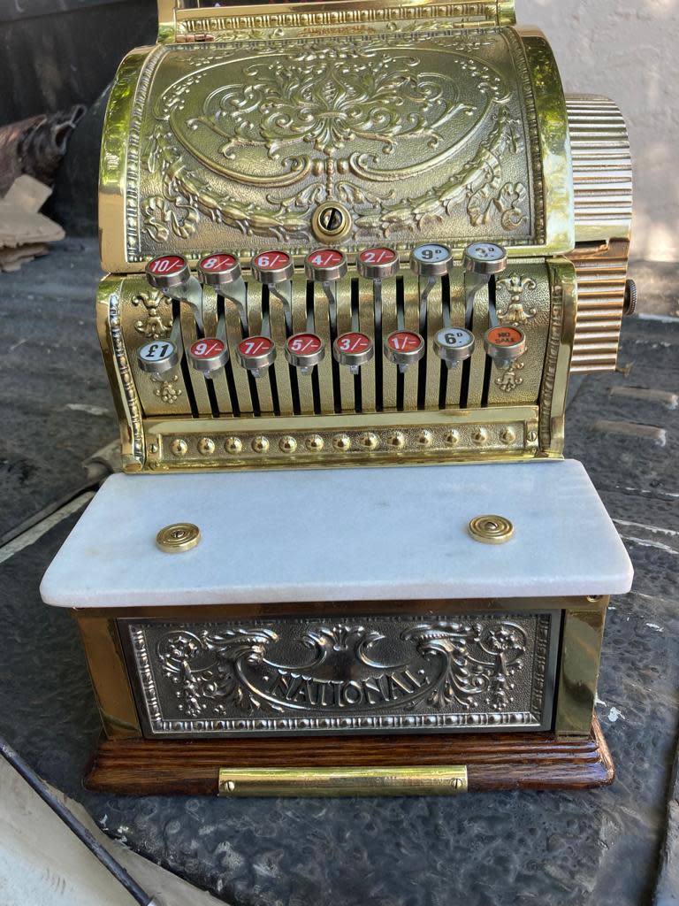Original Brass National Cash Register ( Fully Restored )