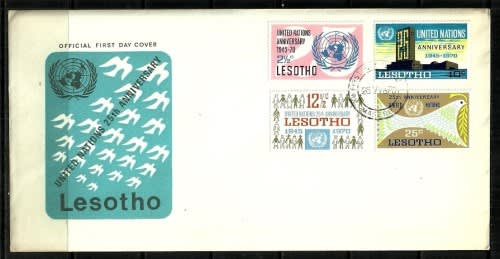 Lesotho - 1970 United Nations 25th Anniversary FDC