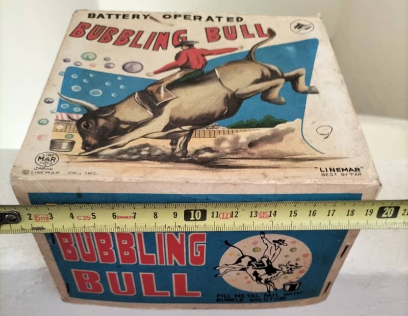 Boxed Vintage Japanese Tin Toy - Rodeo rider - battery operated