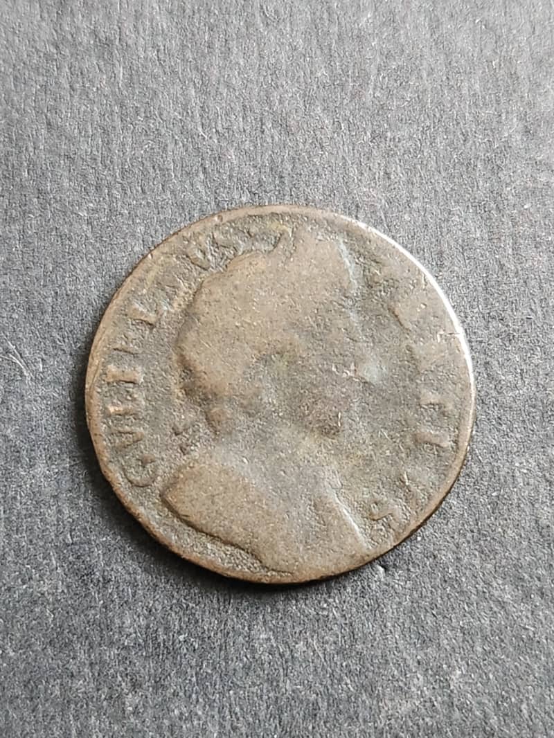 UK One Farthing William III 1697 - as per photograph