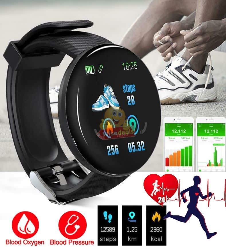 Bluetooth Fitness Bracelet - Monitor Heart Rate, Blood Pressure, Blood Oxygen