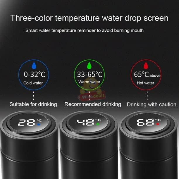 Smart Temperature LED Display Thermal Flask, Leak-Proof and 304 Stainless Steel
