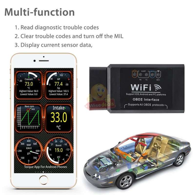 Scanners Universal OBDII WIFI Vehicle Diagnostic Scanner START 1