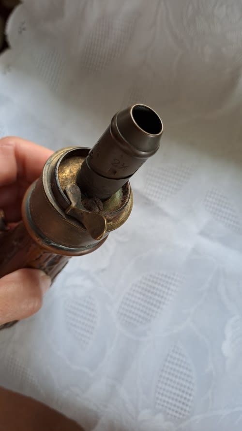Antique  gun powder flask
