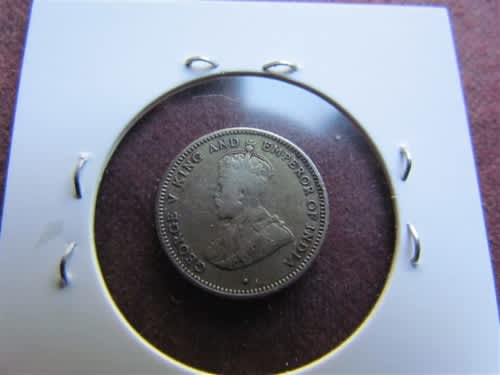 1926 Ceylon 25 Cents Silver