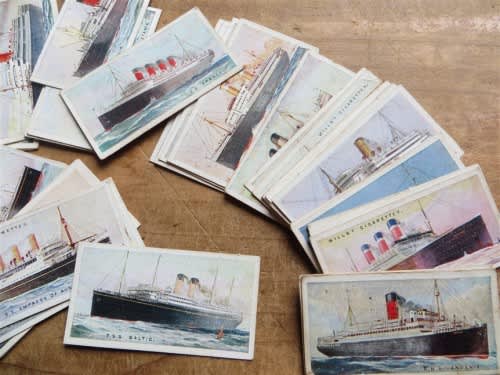 80 x Merchant Ships of the World - The United Tobacco Co, Cigarette Cards Lot - 1 Bid