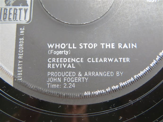 CCR Creedence Clearwater Revival 7 Single vinyl - Untested As Is