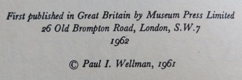 A Dynasty of Western Outlaws - Paul I Wellman 1962
