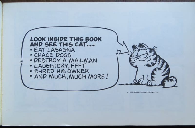 1980 Garfield at Large Comic - Jim Davis