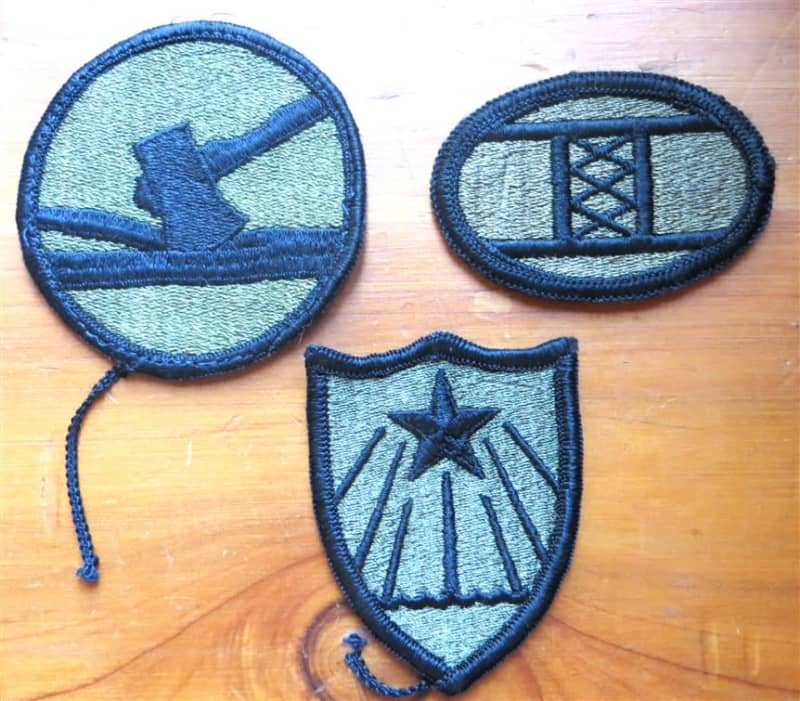 3 x US Army embroidered Patches - 84th +