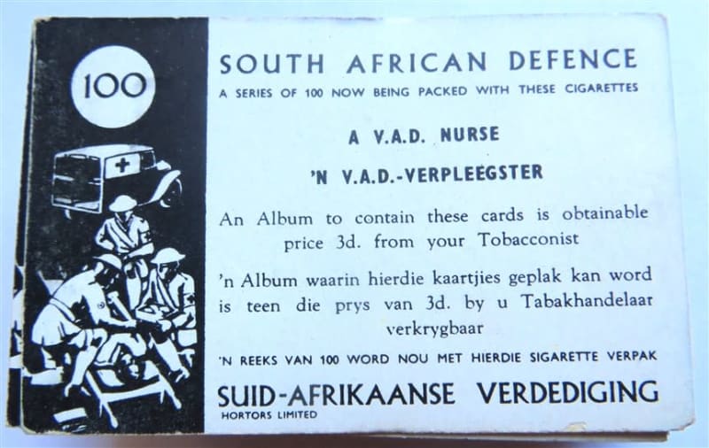 Hortors Ltd SA Defence Cigarette Cards - only 2 missing