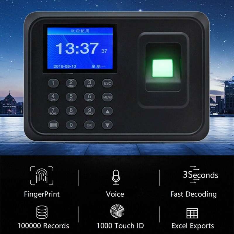 Other Security & Surveillance - Biometric Touch ID Time Clock Recorder ...