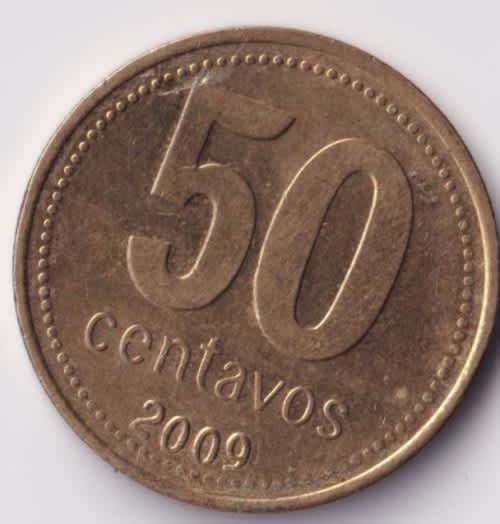 ARGENTINA: 50 centavos 2009 - SEE SCANS