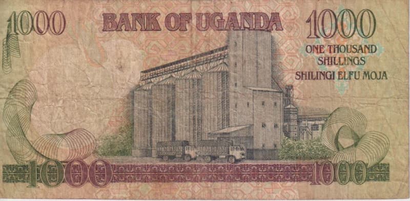 Uganda, 1000 Shillings, 2009 P43 VF