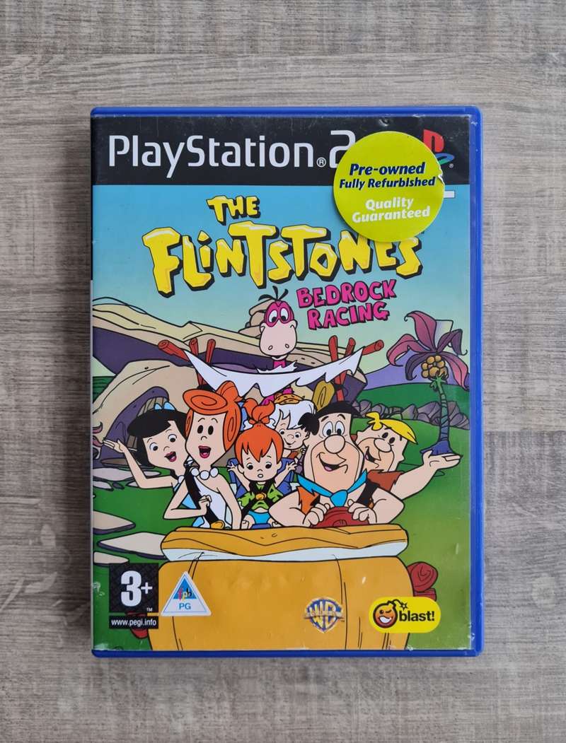 Carátula ps2 de The Flintstones - Bedrock Racing - Cd
